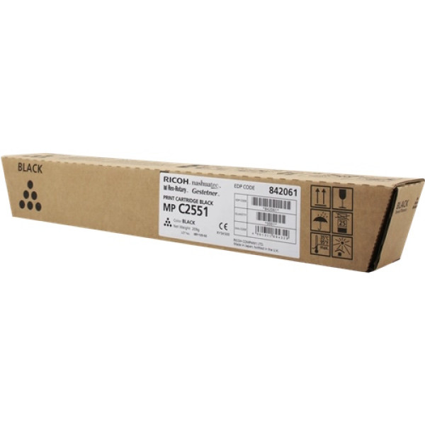 Toner RICOH Aficio MP C2551 negro MPC2051 C2551 10.000p. (842061/841587)