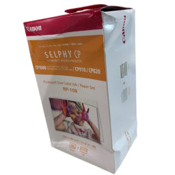 C.t.+ papel 108h. CANON RP-108 Selphy CP820 CP910 CP1000 CP1200 CP1300 100x148mm **caja dañada**