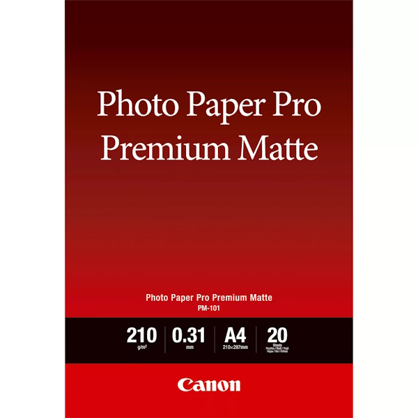 Papel CANON PM-101 20h.A4 PIXMA PRO Photo Paper Pro Premium Matte 210g.