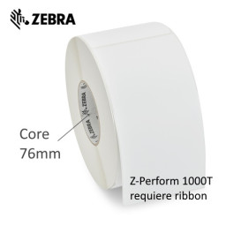 (4) Rollos etiquetas ZEBRA Z-Perform 1000T core76mm 100x50mm 4x2820et (requiere ribbon)