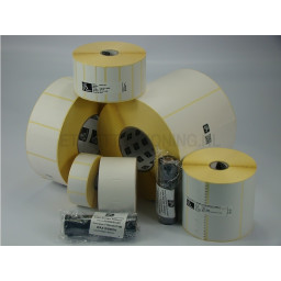 (4) Rollos etiquetas ZEBRA Z-Select 2000T core76mm 102x38mm 4x3634et (requiere ribbon) Topco