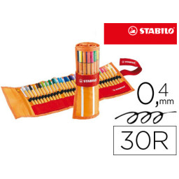 (30) Rotulador STABILO POINT 88  varios colores 0.4 mm, Rollo