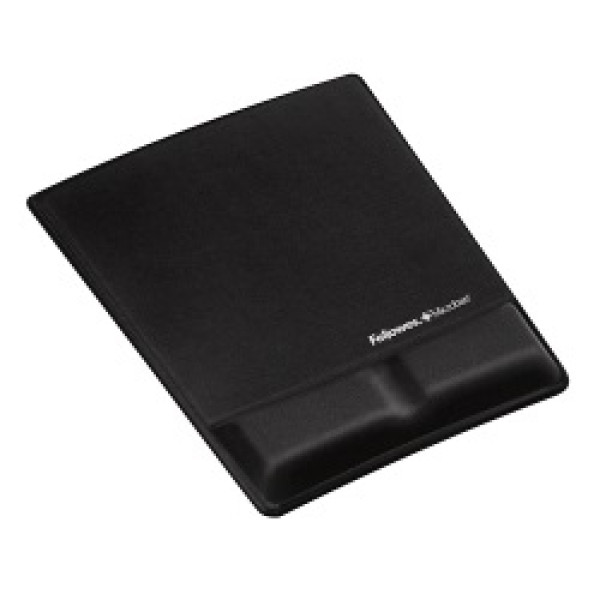 FELLOWES Alfombrilla + reposamuñecas espuma Negro Canal Health-V Proteccion Microban