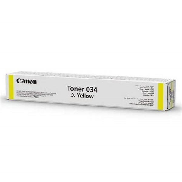 Toner CANON 034Y: I-Sensys MF810 ImR. C1200 amaril C1120 series 7.500p.