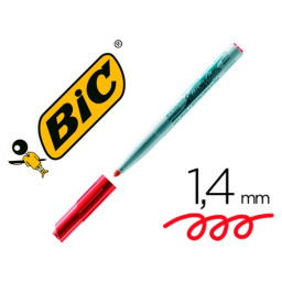 Rotulador BIC rojo para pizarra Velleda punta redonda 1,4mm (7526)