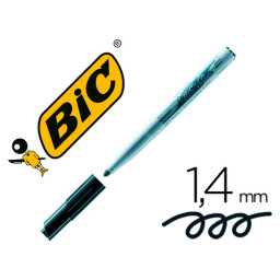 Rotulador BIC negro para pizarra Velleda punta redonda 1,4mm (7525)