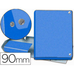 Carpeta proyectos PARDO Folio azul 350x240mm cartón forrado con broche lomo 90mm