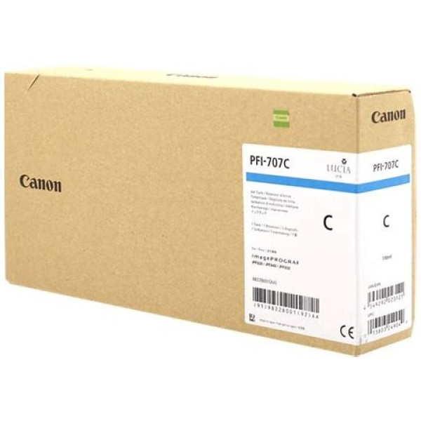 C.t. CANON PFI-707C cian 700ml IPF830 IPF840 IPF850