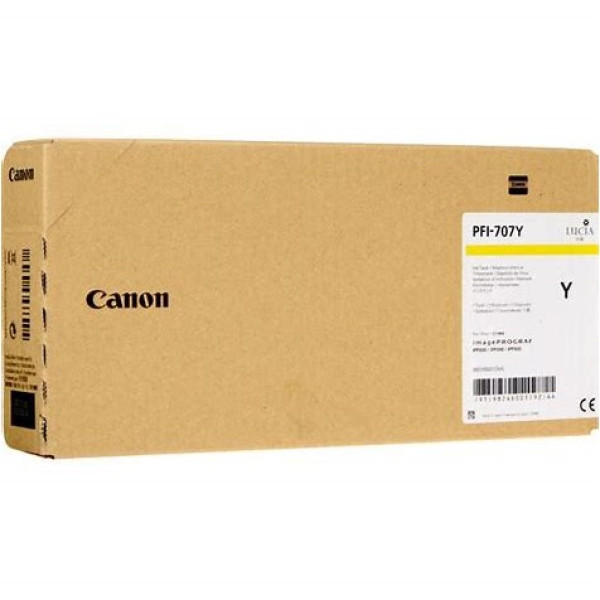 C.t. CANON PFI-707Y amarillo 700ml IPF830 IPF840 IPF850