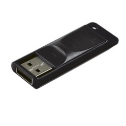 VERBATIM Store'n'Go Slider USB 2.0 Black 16GB Lectura 8Mb/s, Escritura 2,5Mb/s