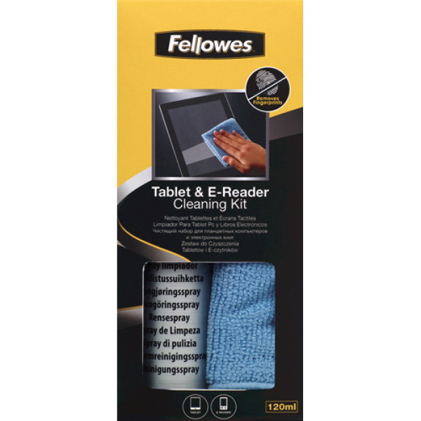 FELLOWES Kit limpiador Tablet Pc y e-books ** Spray 120ml y gamuza microfibra