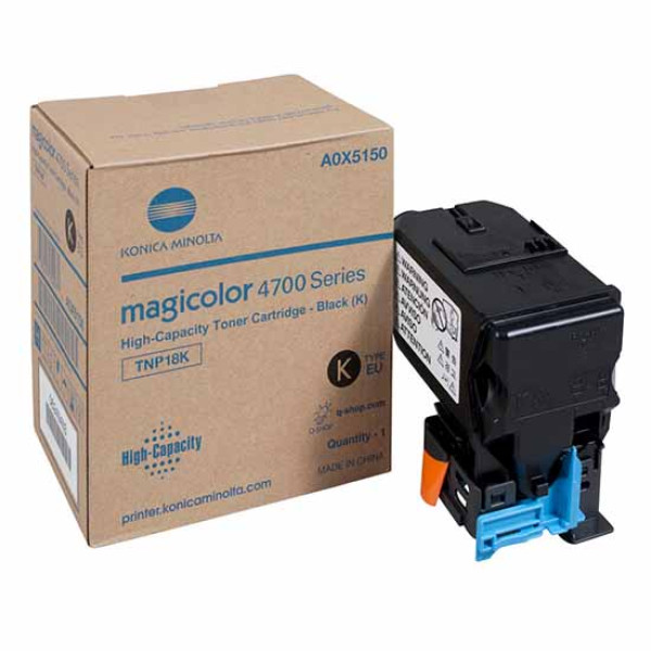 Toner KONICA-MINOLTA TNP18K: MC4750 MC4700 negro 5.200p.