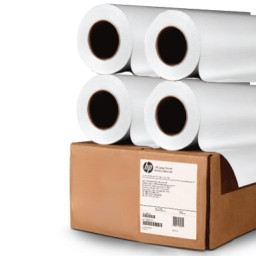 (4) Paper roll HP Recycled bond paper 24