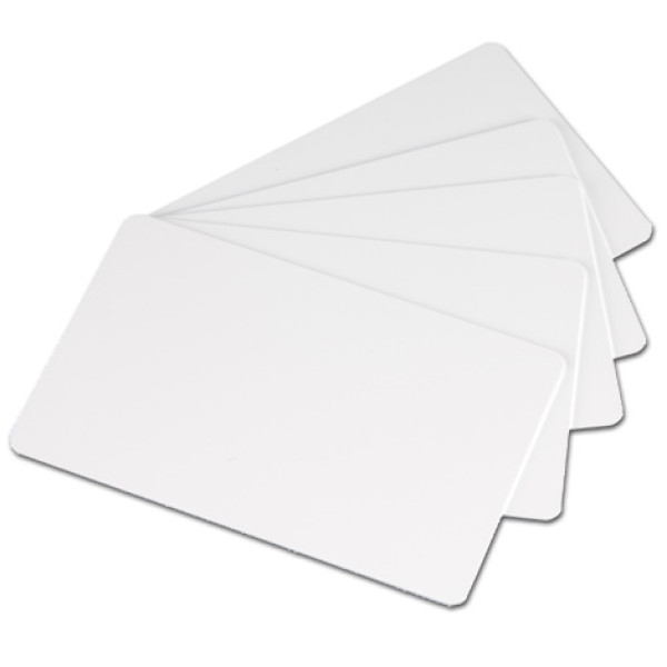 (500) Tarjetas premium PVC color blanco imprimible PVC blank cards 30MIL (C4501)