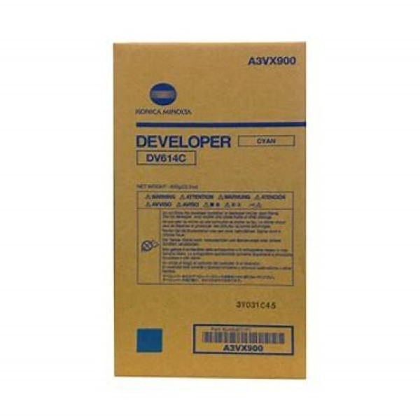 Revelador KONICA-MINOLTA DV614C Cyan Bizhub Pro C1060 C1070 developer