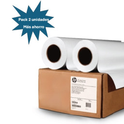 (2) Paper rolls HP Bright White Inkjet 90gr 36