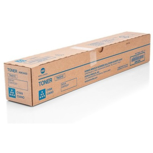 Toner KONICA-MINOLTA TN221C cyan: BizHub C227 C287 21.000p.