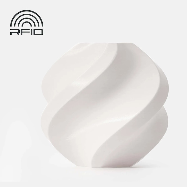 Filamento 3D BAMBU LAB PLA Basic blanco jade 1,75mm 1Kg. (filamento con carrete)