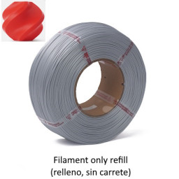 Filamento 3D BAMBU LAB PLA Basic rojo 1,75mm 1Kg. (refill - filamento sin carrete) Filamento 3D BAMBU LAB PLA Basic rojo 1,75mm 1Kg. (refill - filamento sin carrete)