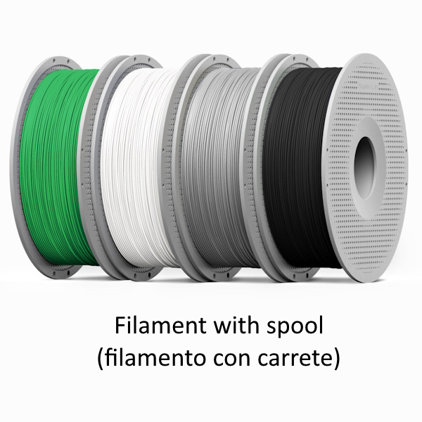 Filamento 3D BAMBU LAB PLA Basic verde bambú 1,75mm 1Kg. (filamento con carrete)