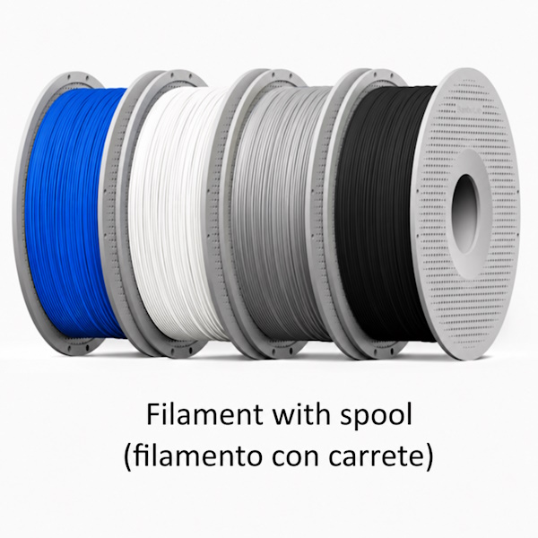 Filamento 3D BAMBU LAB PLA Basic azul 1,75mm 1Kg. (filamento con carrete)