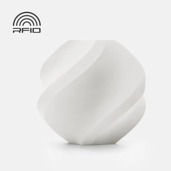 Filamento 3D BAMBU LAB PLA Matte blanco marfil 1,75mm 1Kg. (refill - filamento sin carrete)