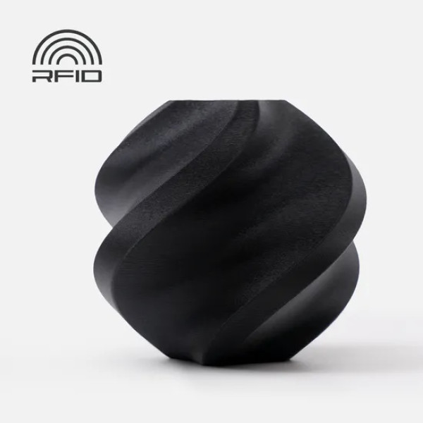 Filamento 3D BAMBU LAB PLA Matte negro 1,75mm 1Kg. (refill - filamento sin carrete)