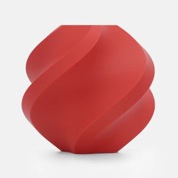 Filamento 3D BAMBU LAB PLA Matte rojo escarlata 1,75mm 1Kg. (filamento con carrete)