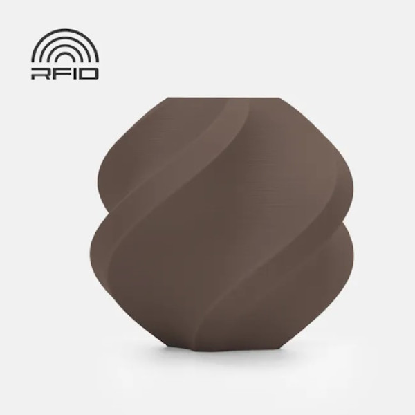 Filamento 3D BAMBU LAB PLA Matte marrón latte 1,75mm 1Kg. (refill - filamento sin carrete)