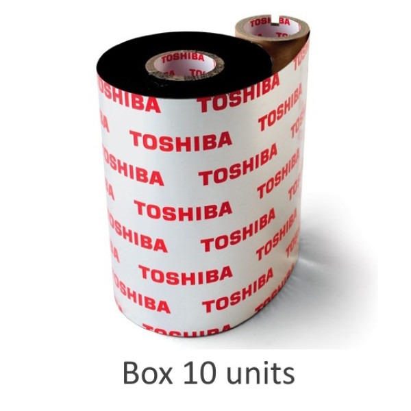 (10) Ribbon TOSHIBA B-SV4T: SX600 B443 B442  110mm x 300m. Resin enhanced Wax Ribbon *