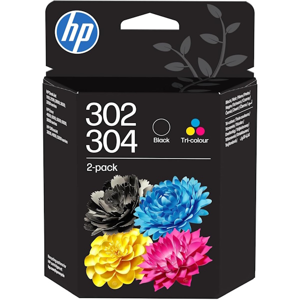 (2) C.t.HP #302 #304 negro+color (2-pack) (sustituye a X4D37AE y 3JB05AE) (2) C.t.HP #302 #304 negro+color (2-pack) (sustituye a X4D37AE y 3JB05AE)