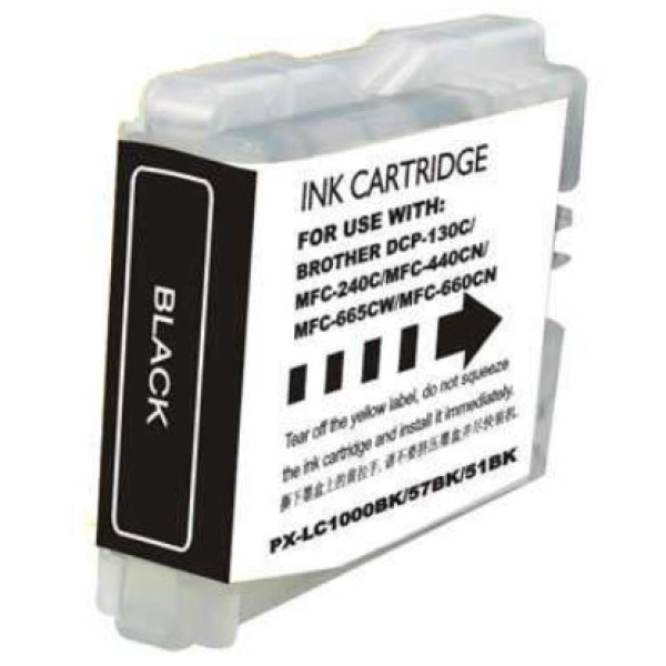 C.t. compatible BROTHER LC1100BK/LC970BK (XL) 36ml black C.t. compatible BROTHER LC1100BK/LC970BK (XL) 36ml black