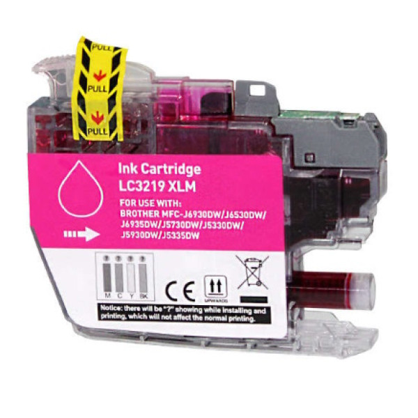 C.t. compatible BROTHER LC3219XLM 18ml magenta