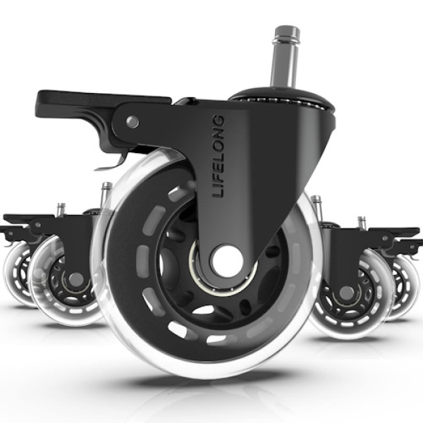 LIFELONG set 5 ruedas sustitución de silla oficina diam.3
