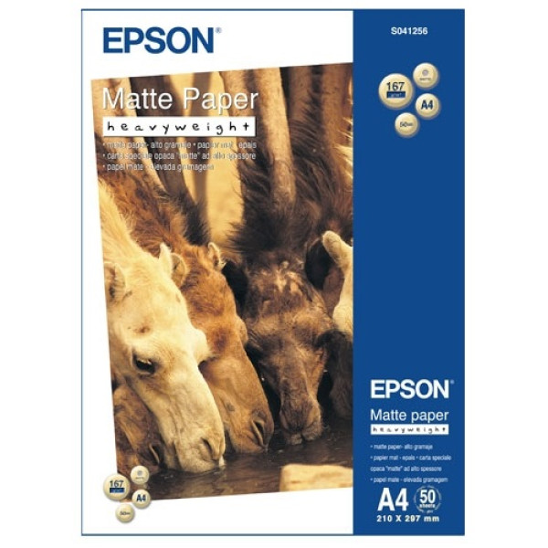 Papel EPSON Mate alto gram.50A4 167g.