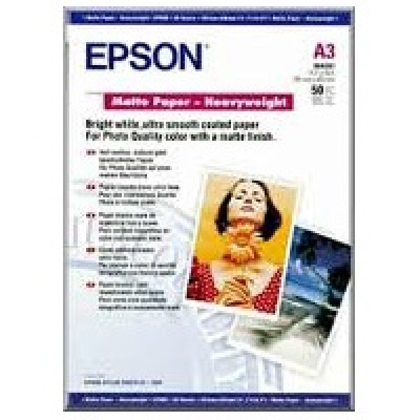 Papel EPSON Mate alto gram.50A3 167g.