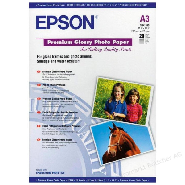 Premium Glossy Photo paper EPSON 20A3 PHOTO 1270/1290 255g.