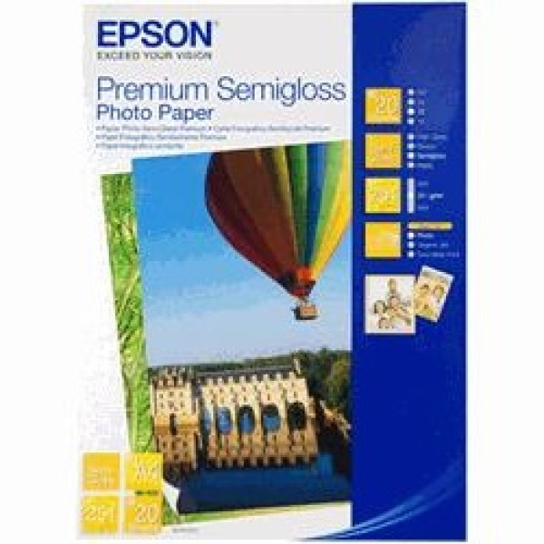 Papel EPSON fotog.Semibrillo 20A4 251g.