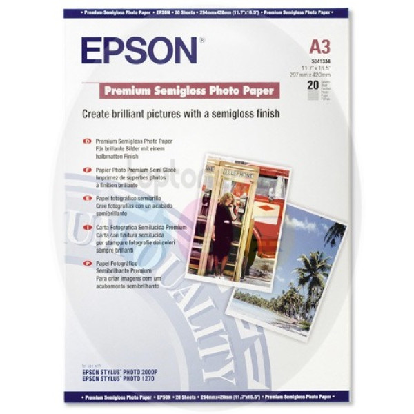 Papel EPSON fotog.Semibrillo 20A3 251g.