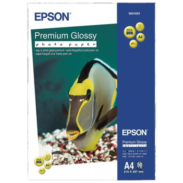 Premium Glossy Photo paper EPSON 50A4 255g. *