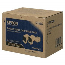 (2) Toner EPSON Aculaser C3900 CX37 negro 2x6.000p. doble-pack
