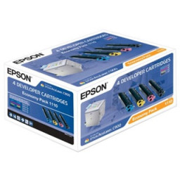 Pack economy EPSON Aculaser C900 C1900 KCMY (S050100 155 156 157) 4 colores #PROMO#