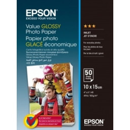 Value Glossy Photo papel EPSON 50h.10x15cm 183g. 