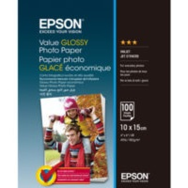 Value Glossy Photo papel EPSON 100h.10x15cm 183g. 