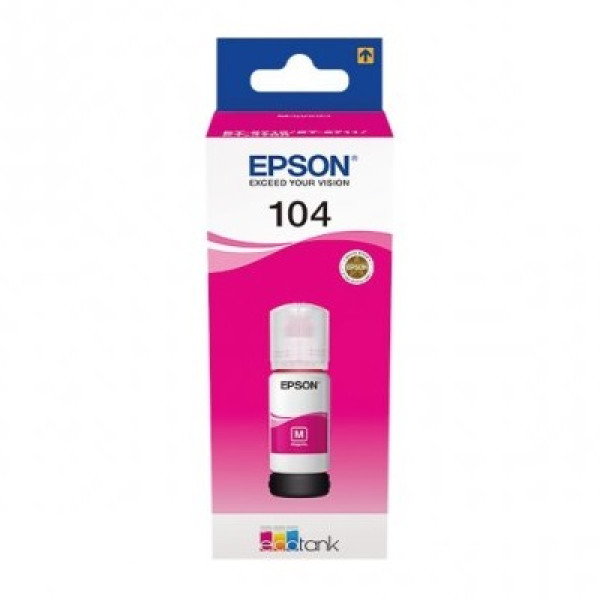 EPSON 104 EcoTank magenta ink bottle 70ml. EcoTank ET2710 ET2711