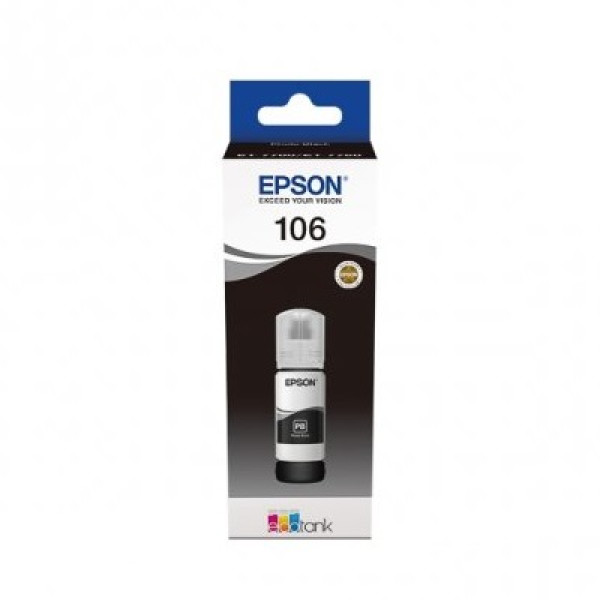 EPSON 106 EcoTank photo black ink bottle 70ml. EcoTank ET7700 ET7750 L7160 L7180