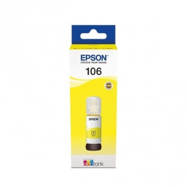EPSON 106 EcoTank yellow ink bottle 70ml. EcoTank ET7700 ET7750 L7160 L7180