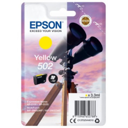 C.t.EPSON #502 amarill XP5100 XP5105 WF2860 WF2865 3,3ml (prismáticos)