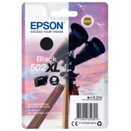 C.t.EPSON #502XL negro XP5100 XP5105 WF2860 WF2865 9,2ml (prismáticos)