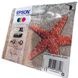 (4) C.t.EPSON #603XL XP2100 XP3100 XP4100 WF2830 (estrella de mar) **blister con un corte**